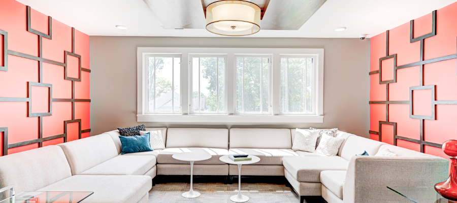 Interior view of the community clubhouse